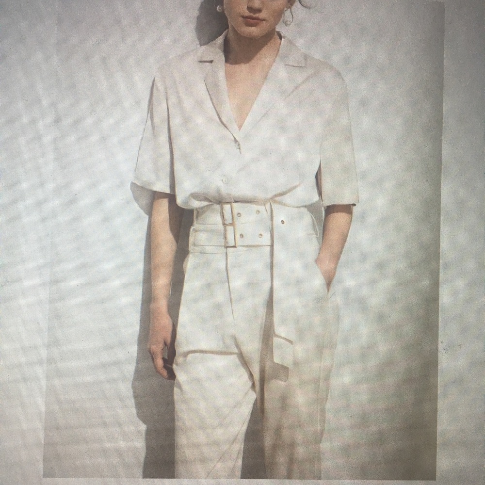 J.ing Satin Button Blouse